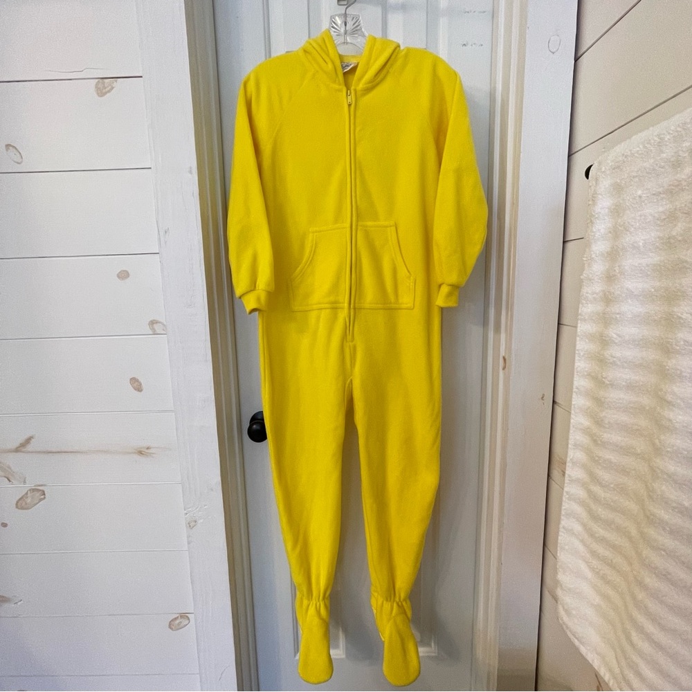 Hooded Footed Fleece Pajama Costume NWOT Kid Medium